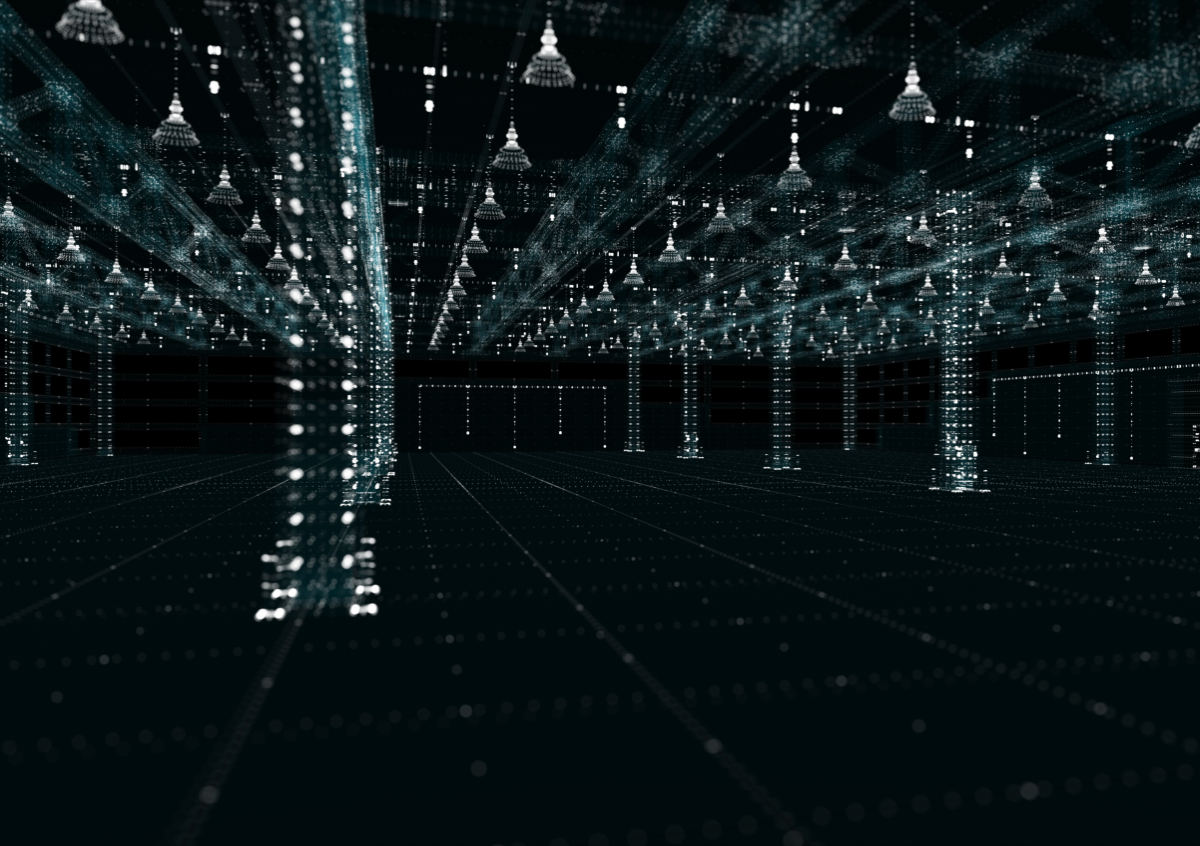 LIDAR map of warehouse