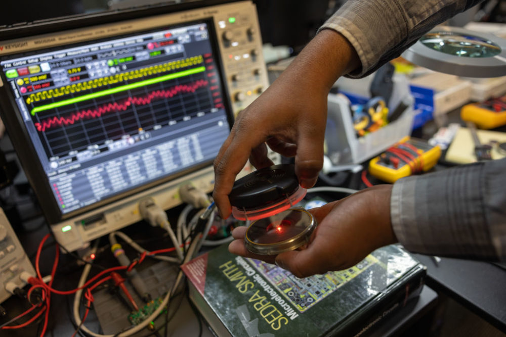 Aamir Ahmed Khan, PhD, Principal Electrical Engineer for Paradromics, works on the Transceiver which connects to the brain implants.