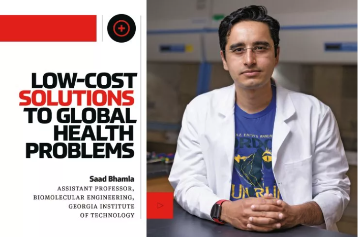 Picture of Saad Bhamla in the Newsweek Article