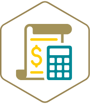 decorative icon representing institution support expenditures.