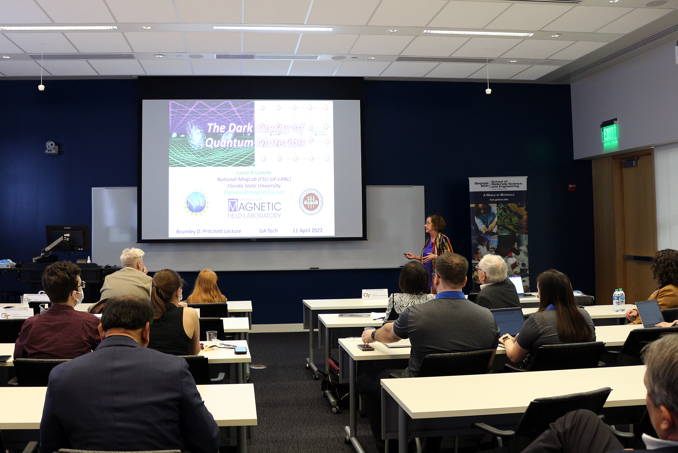 Dr. Laura Greene, the chief scientist at the National High Magnetic Field Laboratory, and the Marie Krafft Professor of Physics at Florida State University.