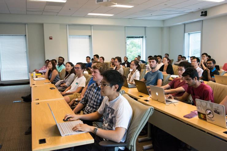 <p>Workshop participants learn news skills at the IDEaS Summer Skills Workshop.</p>