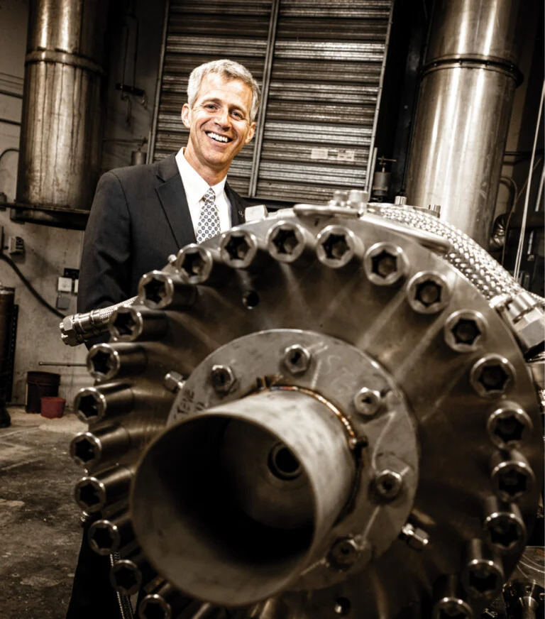 Transformative Industry: Tim Lieuwen, professor and interim chair, the Daniel Guggenheim School of Aerospace Engineering at Georgia Tech: photo Kevin Garrett.