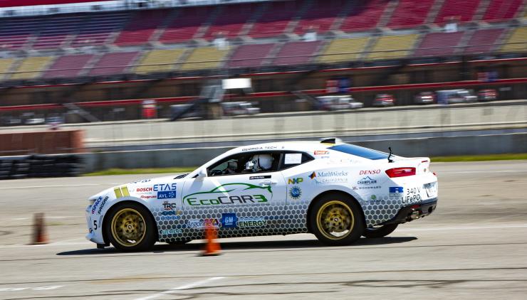 <p>Georgia Tech EcoCAR 3 on the Auto Club Speedway</p>