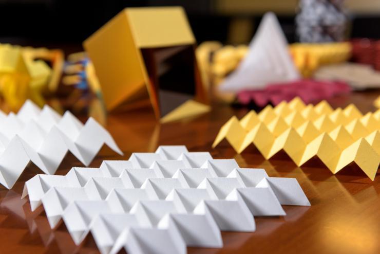 <p>An assortment of origami structures that can be designed in new software. (Credit: Rob Felt)</p>