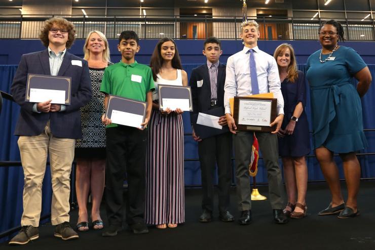 <p>High school students participating in GTRI's 2022 CyberStart America competition.</p>