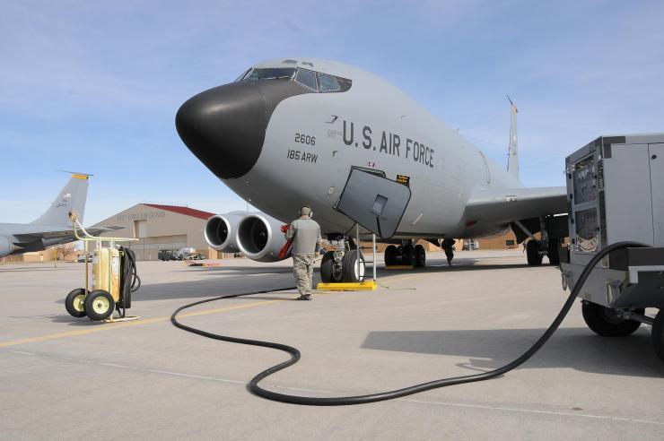 <p>A KC-135 Stratotanker of the Iowa National Guard. (Credit: Senior Master Sgt. Vincent De Groot)</p>