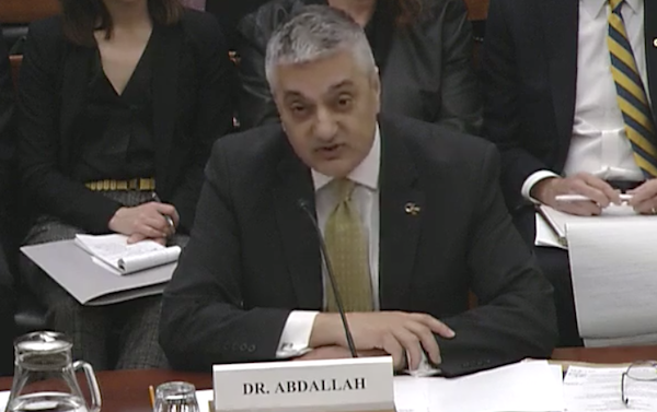 <p>Chaouki T. Abdallah Testifies on U.S. Competitiveness, Research, STEM Pipeline at Congressional Hearing</p>