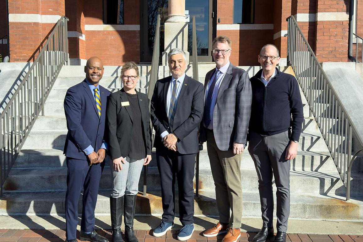 From Left: George White, Julia Kubanek, Chaouki T. Abdallah, Scott DeBoer, Steve McLaughlin