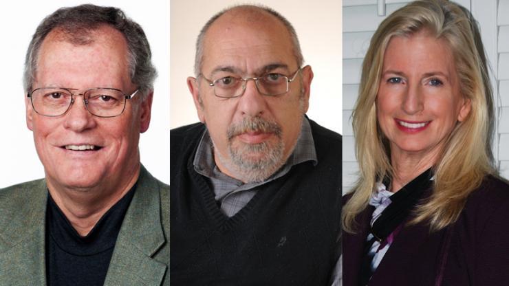 <p>Randall Engle, Arkadi Nemirovksi, and Marilyn Brown, who were elected to the National Academy of Sciences in 2020.</p>