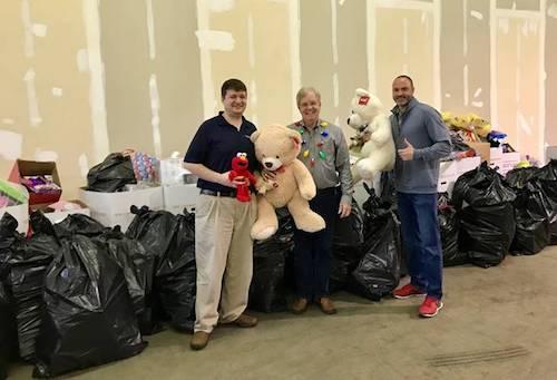 <p>Toys for Tots - Joe Brown, Steven McDaniel &amp; John Nussear (L-R)</p>