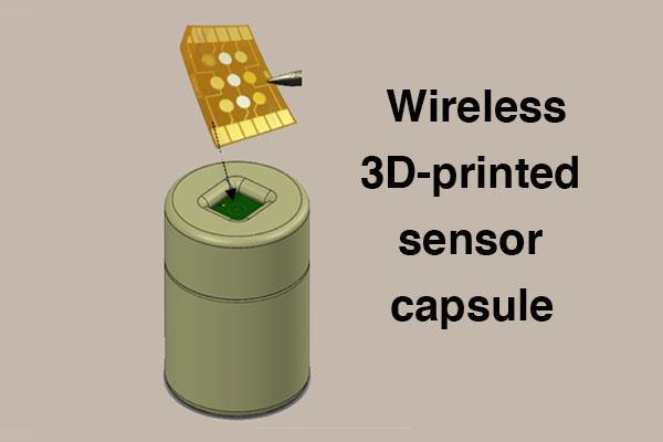 Wireless, 3D-printed sensor ‘capsule’ being developed for real-time bioprocess monitoring.