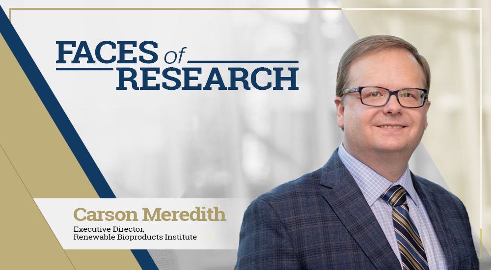 Carson Meredith, Executive Director of the Renewable Bioproducts Institute at Georgia Tech.