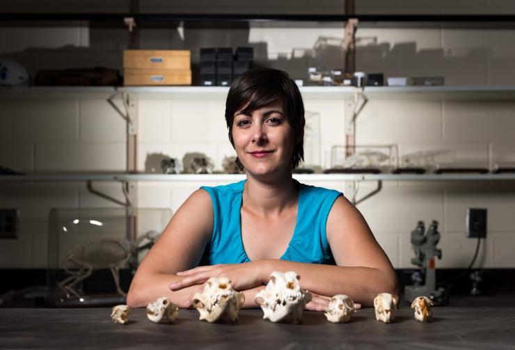 <p>Georgia Tech Research Scientist Jenny McGuire is interested in spatial questions about the ecological and evolutionary implications of climate change. In a new paper, she and collaborators quantify the concept of climate connectivity in the United States. (Credit: Rob Felt, Georgia Tech)</p>