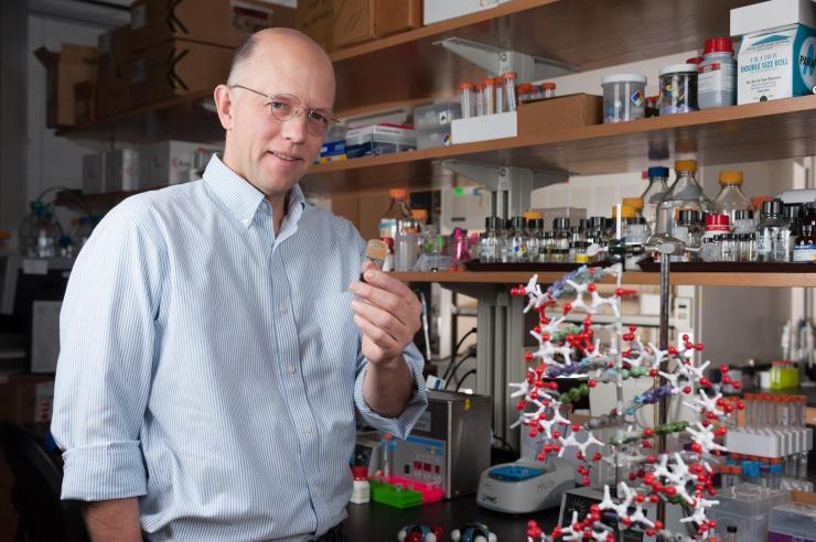 <p>Nicolas Hud, director of the NSF-NASA Center for Chemical Evolution at the Georgia Institute of Technology. Hud was a panelist at a press briefing “Asteroids for Research, Discovery, and Commerce” at the 2018 annual meeting of the American Association for the Advancement of Science (AAAS). (Credit: Fitrah Hamid, Georgia Tech)</p>