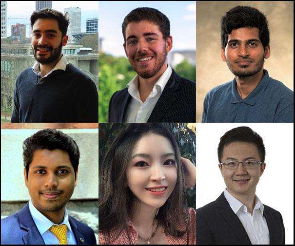 <p><em>The 2021-2022 Novelis Scholars pictured are: first row, left-to-right, Andrés Felipe Castro Méndez, Carlos Fernández, Rupesh Kumar Mahendran; second row, left-to-right, Rupesh Rajendran, Tingli Xie, Wei Yang.</em></p>